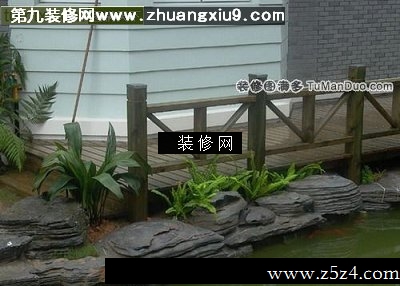 古典风格中式阳台实景图水池