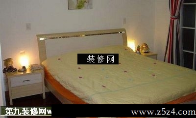 新婚房流行卧室实景图床