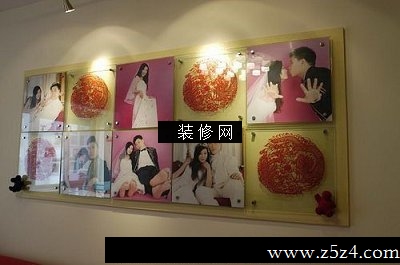 新婚房流行流行客厅实景图照片墙