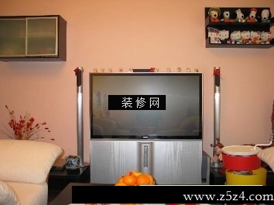 新婚房可爱客厅实景图电视墙