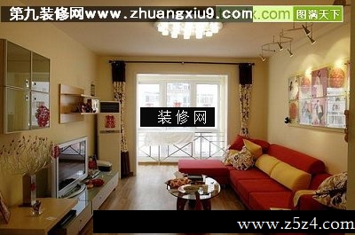 新婚房流行客厅实景图沙发