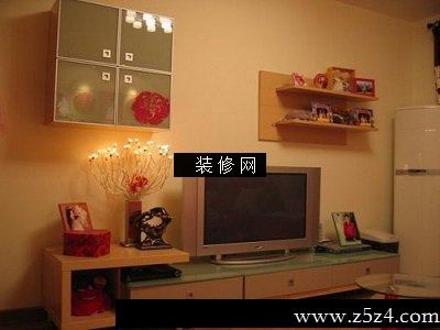 新婚房流行客厅实景图电视墙