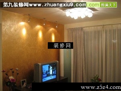 新婚房流行客厅实景图电视墙