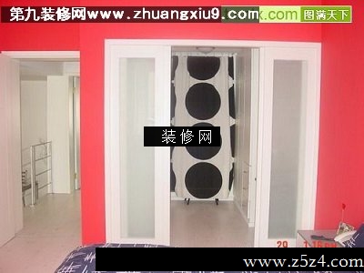流行混搭衣帽间实景图衣柜