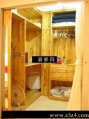 流行中式中户型衣帽间实景图衣柜