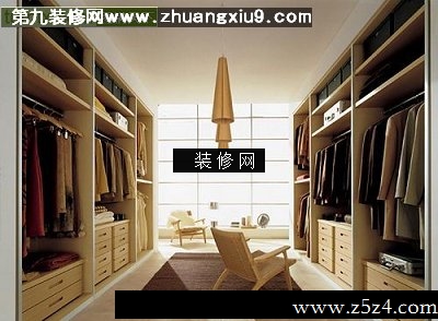 流行衣帽间实景图衣柜