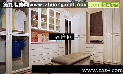 流行衣帽间实景图壁橱