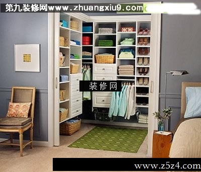 流行复式衣帽间实景图衣柜