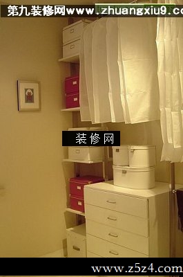 衣帽间实景图衣柜