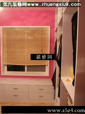 流行时尚衣帽间实景图衣柜