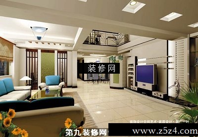 家装设计效果图-复式楼装修图片075