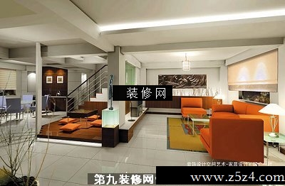 家装设计效果图-复式楼装修图片076