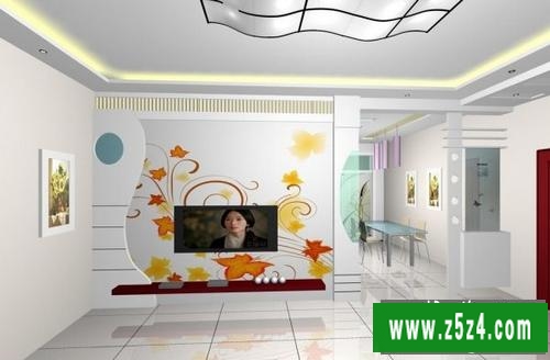 房屋装修客厅色彩效果图参考(3)