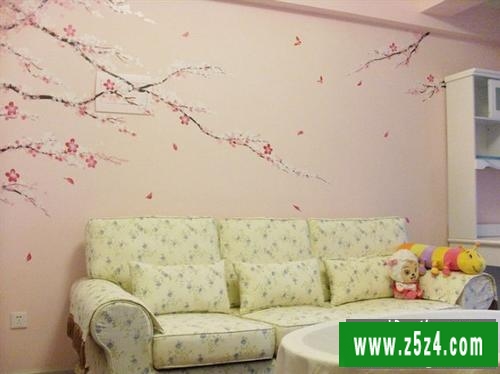 彩绘装修 八款沙发背景墙效果图欣赏2