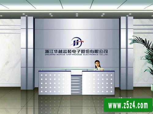 专业公司背景墙效果图:公司前台背景墙+公司形象背景墙