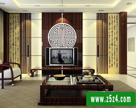 中式客厅电视背景墙 中国人的装修风格 中式客厅电视背景墙 中国人的装修风格