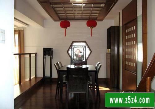 中式风格电视背景墙设计体现古典文化的浓厚底蕴